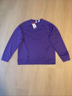 NWT Clique Unisex Purple Lift Performance Crewneck Sweatshirt size Large